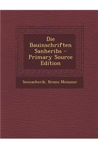 Die Bauinschriften Sanheribs
