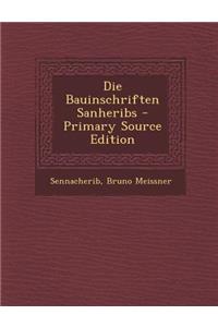 Die Bauinschriften Sanheribs