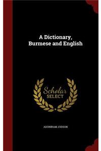 A Dictionary, Burmese and English