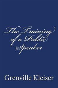 Training of a Public Speaker