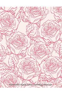 Romantic Roses 2016 Monthly Planner