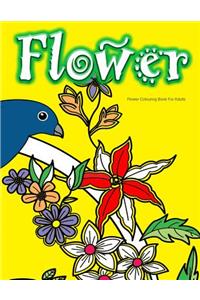 Flower Colouring Book For Adults