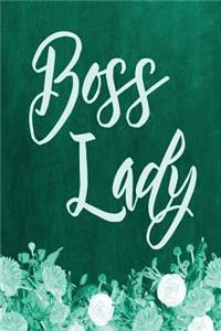 Chalkboard Journal - Boss Lady (Green)