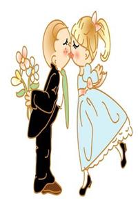 Wedding Journal Cute Couple Kissing