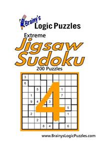 Brainy's Logic Puzzles Extreme Jigsaw Sudoku #4: 200 Puzzles