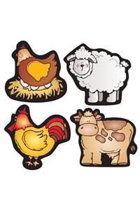 Farm Friends Shape Stickers