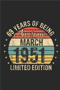 Born March 1951 Limited Edition Bday Gifts