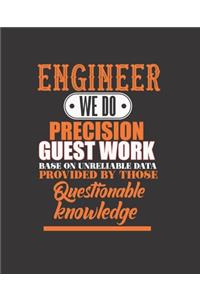 Engineer We Do Precision Guest Work Base on Unreliable Data Provided by Those Questionable Knowledge