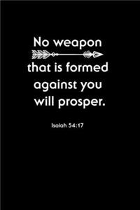 No Weapon That Is Formed Against You Will Prosper