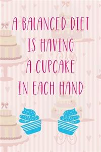A Balances Diet Is Having A Cupcake In Each Hand