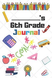 6th Grade Journal