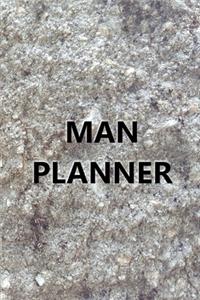2020 Weekly Planner For Men Man Planner Engraved Carved Stone Style 134 Pages