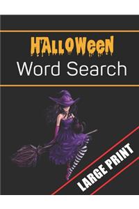 Halloween Word Search Large Print