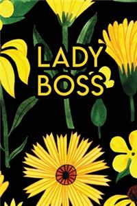 Lady Boss: 110 Blank Lined College Ruled Journal for Women