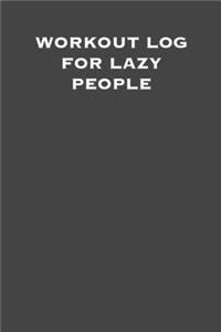 workoutlog for lazy people