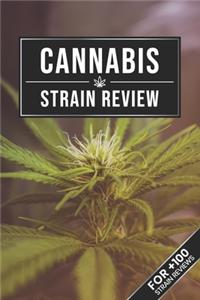 Cannabis Marijuana Weed Strain Review Log Book Journal Notebook - Green Blossom