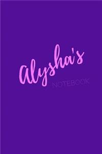 Alysha's Notebook