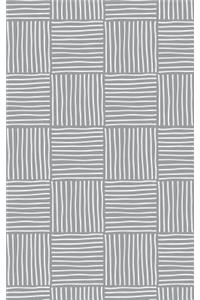 Slate Gray Stripe Weave - Lined Notebook with Margins - 5x8
