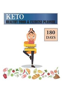 180 Days Keto Healthy Food & Exercise Planner