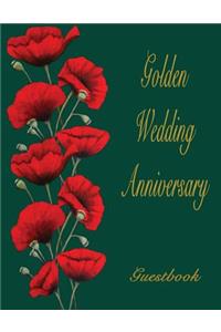 Golden Wedding Anniversary Guestbook