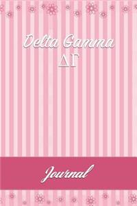 Delta Gamma: Line Ruled Sorority Girls Journal - Great Present for Big or Lil Sister