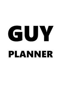 2019 Daily Planner For Men Guy Planner Black Font White Design 384 Pages