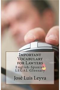 Important Vocabulary for Lawyers
