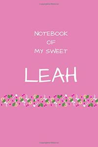 Notebook of my sweet Leah