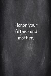 2019 Weekly Planner Religious Modern Wording 4th Commandment Chalkboard Style