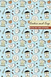 Cookie and Cup Blank Dot Grid Notebook
