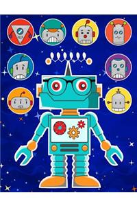 Robots Sticker Album 2 For Boys