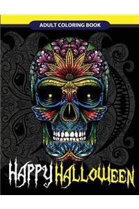 Happy Halloween Adult Coloring Book