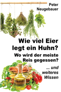 Wie viel Eier legt ein Huhn? Wo wird der meiste Reis gegessen?