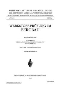 Werkstoff-Prüfung im Bergbau