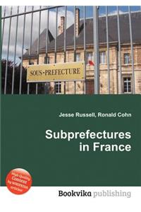 Subprefectures in France