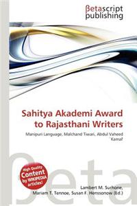 Sahitya Akademi Award to Rajasthani Writers