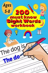 200 Must Know Sight Words Workbook