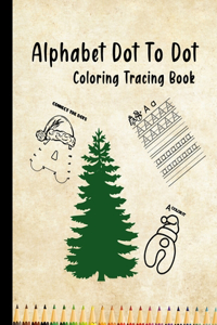 Alphabet dot to dot coloring tracing book