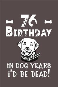 76 Birthday - In Dog Years I'd Be Dead!