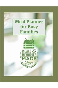 52 Week Meal Planner for Busy Families