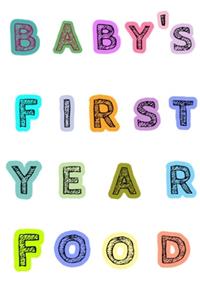 Baby's first year food journal