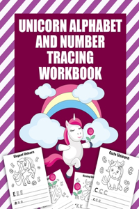 Unicorn Alphabet And Number Tracing Work Book