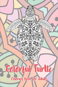 Colorful Turtle - Coloring Book for adults