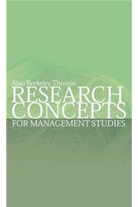 Research Concepts for Management Studies