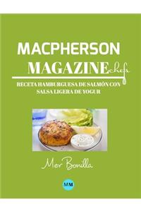 Macpherson Magazine Chef's - Receta Hamburguesa de salmón con salsa ligera de yogur