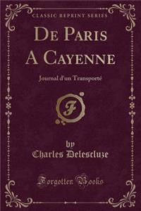 de Paris a Cayenne