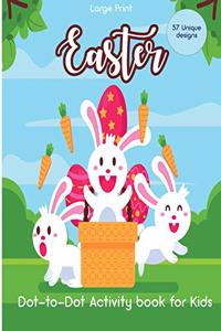 Easter Dot-to-Dot Activity Book for Kids