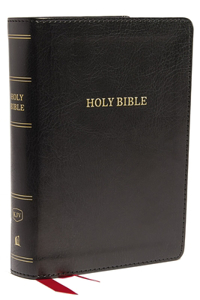 KJV, Reference Bible, Compact, Large Print, Leathersoft, Black, Red Letter, Comfort Print