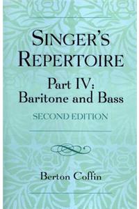 The Singer's Repertoire, Part IV