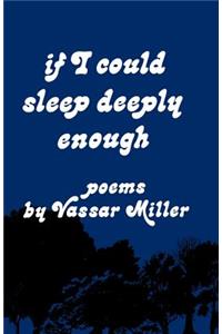 If I Could Sleep Deeply Enough